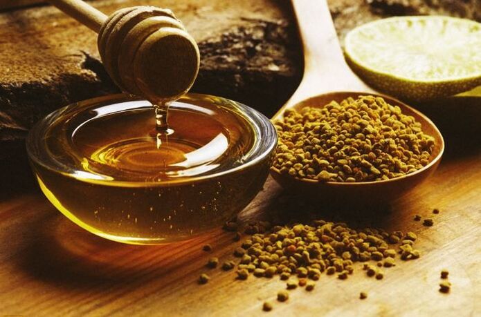 Honig und Propolis zur Behandlung von Prostatitis.